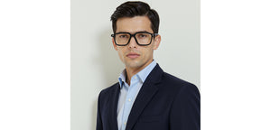 Black Square Full Rim Unisex Eyeglasses by Lenskart-235471