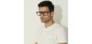 Black Square Full Rim Unisex Eyeglasses by Lenskart-235471