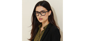 Black Square Full Rim Unisex Eyeglasses by Lenskart-235471