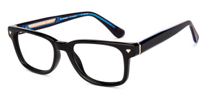 Black Square Full Rim Unisex Eyeglasses by Lenskart-235473