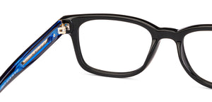 Black Square Full Rim Unisex Eyeglasses by Lenskart-235473