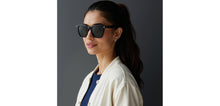 Load image into Gallery viewer, Black Square Full Rim Unisex Sunglasses by Lenskart-233231