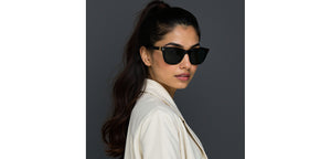 Black Square Full Rim Unisex Sunglasses by Lenskart-233231
