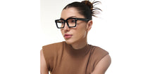 Load image into Gallery viewer, Black Square Full Rim Unisex Eyeglasses by Lenskart STUDIO-222590