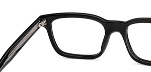 Black Square Full Rim Unisex Eyeglasses by Lenskart STUDIO-222595