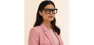 Black Square Full Rim Unisex Eyeglasses by Vincent Chase-235326