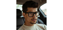 Load image into Gallery viewer, Black Square Full Rim Unisex Eyeglasses by Vincent Chase-235326