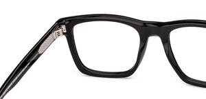 Black Square Full Rim Unisex Eyeglasses by Vincent Chase-235326