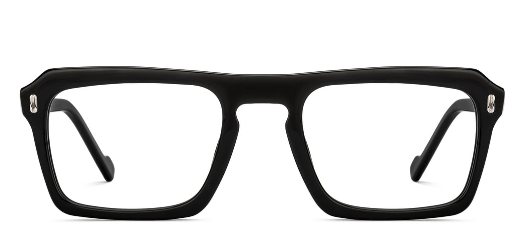 Black Square Full Rim Unisex Eyeglasses by Vincent Chase-207991