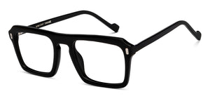 Black Square Full Rim Unisex Eyeglasses by Vincent Chase-207991