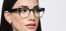 Load image into Gallery viewer, Black Square Full Rim Unisex Eyeglasses by Vincent Chase-217700