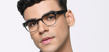 Load image into Gallery viewer, Black Square Full Rim Unisex Eyeglasses by Vincent Chase-217700