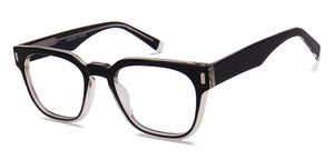 Black Square Full Rim Unisex Eyeglasses by Vincent Chase-217700