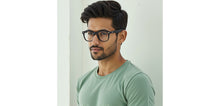 Load image into Gallery viewer, Black Square Full Rim Unisex Eyeglasses by Vincent Chase Online-228385