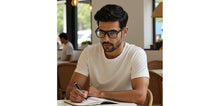 Load image into Gallery viewer, Black Square Full Rim Unisex Eyeglasses by Vincent Chase Online-228385