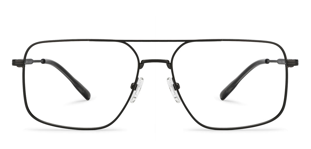 Black Square Full Rim Unisex Eyeglasses by Vincent Chase-210444