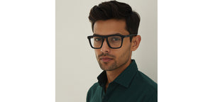 Black Square Full Rim Unisex Eyeglasses by Vincent Chase-224524