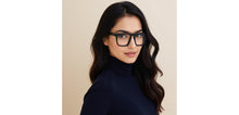 Load image into Gallery viewer, Black Square Full Rim Unisex Eyeglasses by Vincent Chase-224524