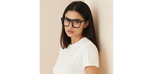 Load image into Gallery viewer, Black Square Full Rim Unisex Eyeglasses by Vincent Chase-224524