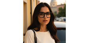 Black Square Full Rim Unisex Eyeglasses by Vincent Chase-224524