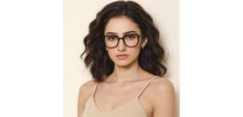 Load image into Gallery viewer, Black Geometric Full Rim Unisex Eyeglasses by Vincent Chase-228301