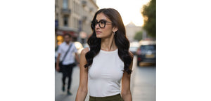 Black Geometric Full Rim Unisex Eyeglasses by Vincent Chase-228301
