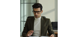 Black Square Full Rim Unisex Eyeglasses by Lenskart-235474