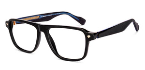Black Square Full Rim Unisex Eyeglasses by Lenskart-235474