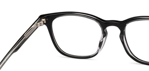 Black Wayfarer Full Rim Unisex Eyeglasses by Vincent Chase-217981