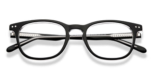 Black Wayfarer Full Rim Unisex Eyeglasses by Vincent Chase-217981