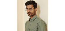 Load image into Gallery viewer, Black Gold Square Full Rim Unisex Eyeglasses by Vincent Chase-235213