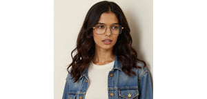Black Gold Square Full Rim Unisex Eyeglasses by Vincent Chase-235213