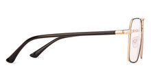 Load image into Gallery viewer, Black Gold Square Full Rim Unisex Eyeglasses by Vincent Chase-235213