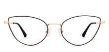 Load image into Gallery viewer, Black Gold Cat Eye Full Rim Women Eyeglasses by Lenskart-220686