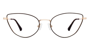 Black Gold Cat Eye Full Rim Women Eyeglasses by Lenskart-220686