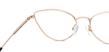 Load image into Gallery viewer, Black Gold Cat Eye Full Rim Women Eyeglasses by Lenskart-220686