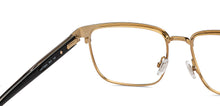 Load image into Gallery viewer, Black Rectangle Full Rim Men Eyeglasses by Fossil-207561