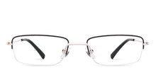 Load image into Gallery viewer, Black Rectangle Half Rim Unisex Eyeglasses by Vincent Chase-219725