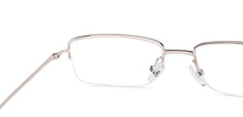 Load image into Gallery viewer, Black Rectangle Half Rim Unisex Eyeglasses by Vincent Chase-219725