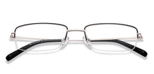 Load image into Gallery viewer, Black Rectangle Half Rim Unisex Eyeglasses by Vincent Chase-219725