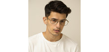 Load image into Gallery viewer, Black Gold Rectangle Full Rim Unisex Eyeglasses by Vincent Chase-235219