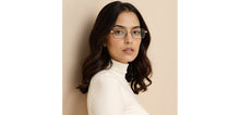 Load image into Gallery viewer, Black Gold Rectangle Full Rim Unisex Eyeglasses by Vincent Chase-235219