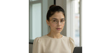 Load image into Gallery viewer, Black Gold Rectangle Full Rim Unisex Eyeglasses by Vincent Chase-235219