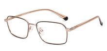 Load image into Gallery viewer, Black Gold Rectangle Full Rim Unisex Eyeglasses by Vincent Chase-235219
