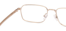 Load image into Gallery viewer, Black Gold Rectangle Full Rim Unisex Eyeglasses by Vincent Chase-235219