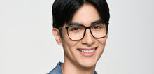 Load image into Gallery viewer, Black Square Full Rim Unisex Eyeglasses by Lenskart Air-220236