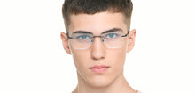 Load image into Gallery viewer, Black Rectangle Rimless Unisex Eyeglasses by Lenskart Air-222531