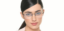 Load image into Gallery viewer, Black Rectangle Rimless Unisex Eyeglasses by Lenskart Air-222531