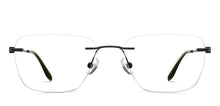 Load image into Gallery viewer, Black Rectangle Rimless Unisex Eyeglasses by Lenskart Air-222531