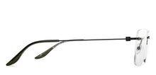 Load image into Gallery viewer, Black Rectangle Rimless Unisex Eyeglasses by Lenskart Air-222531